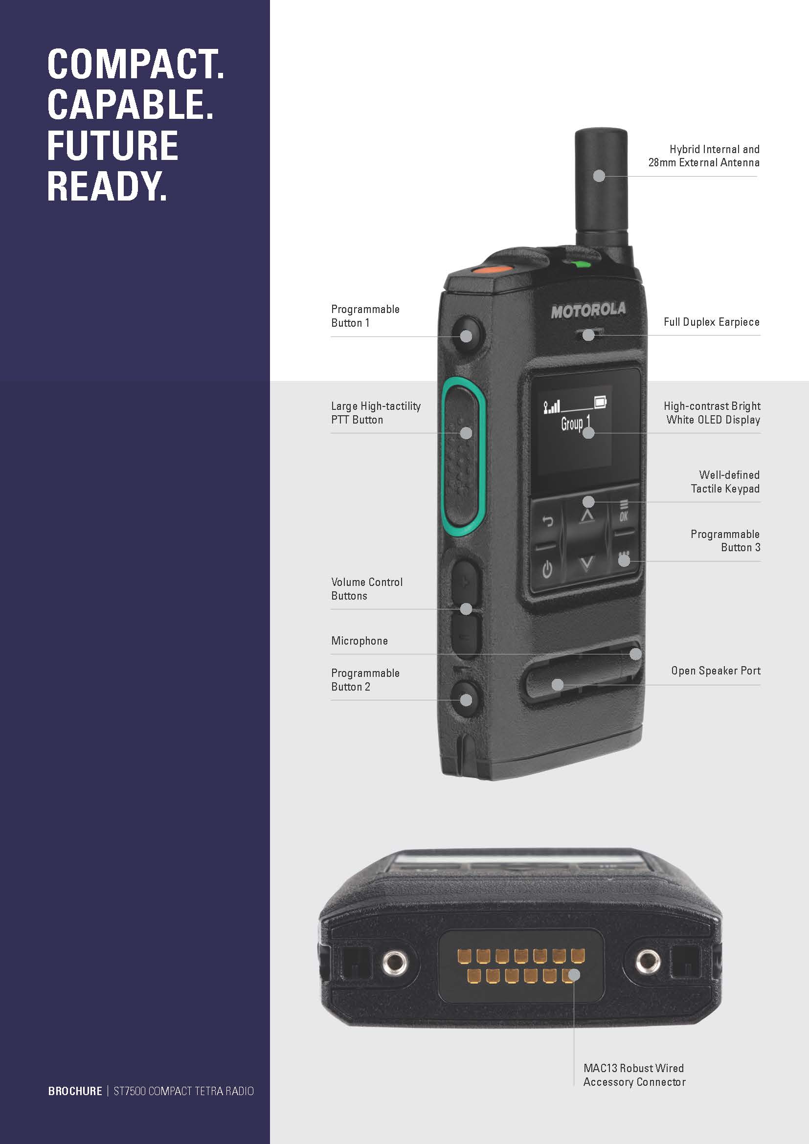 ST7500 Tetra Compact Radio - Good Design